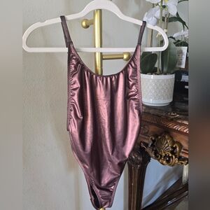 Dippin DAISYS SWIMSUIT METALLIC COPPER NWOT